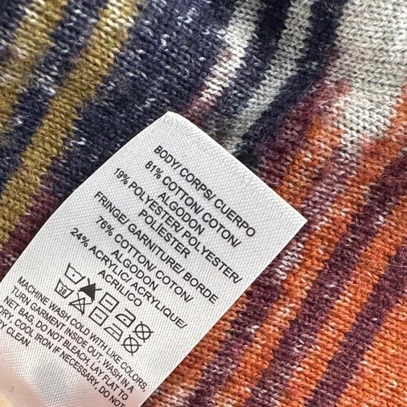 Lucky Brand Multicolor Patterned Fringe Cardigan - Picture 9 of 9